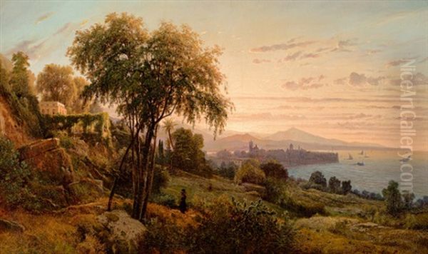 Sudliche Landschaft Oil Painting by Louis Auguste Lapito