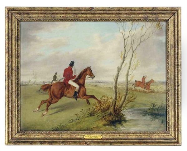 The Hunt (+ Untitled; 2 Works) Oil Painting by George Henry Laporte