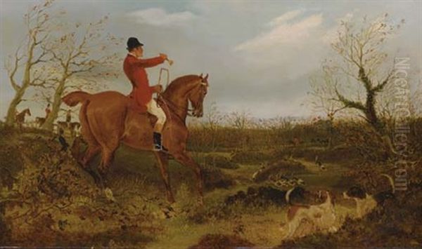 On The Scent (+ Tally Ho!; Pair) Oil Painting by George Henry Laporte