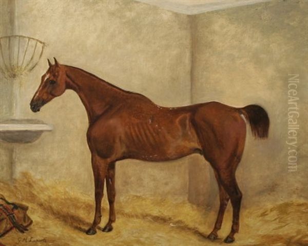 In The Stall Oil Painting by George Henry Laporte