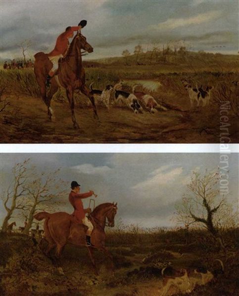 On The Scent (+ Tally Ho!; 2 Works) Oil Painting by George Henry Laporte