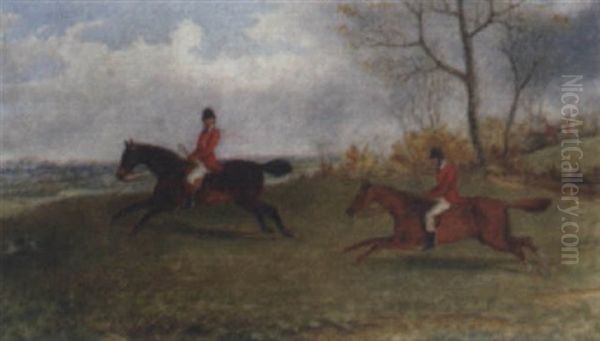 The Pytchly Hunt Oil Painting by George Henry Laporte