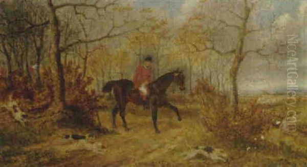 Anstruther Thompson Leading The Pychley Hunt Oil Painting by George Henry Laporte