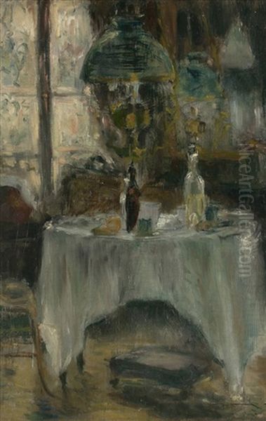 L'interieur Oil Painting by Pierre Laprade