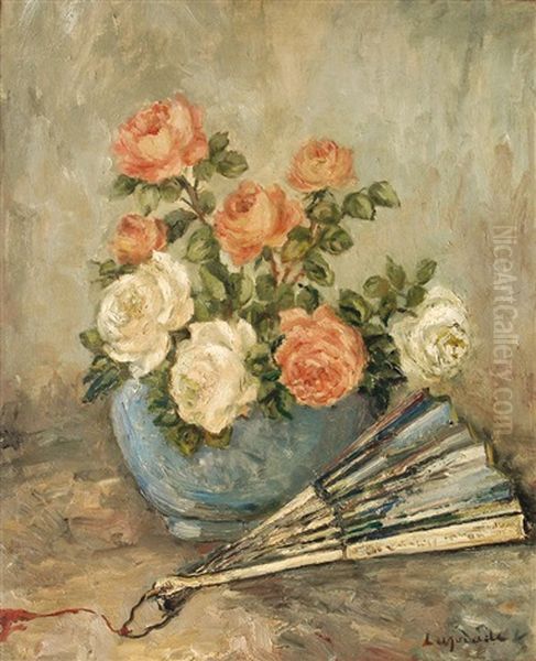 Bouquet A L'eventail Oil Painting by Pierre Laprade