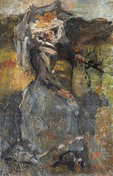 L'elegante Oil Painting by Pierre Laprade