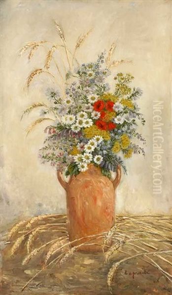 Fleurs Et Ble Des Champs Oil Painting by Pierre Laprade