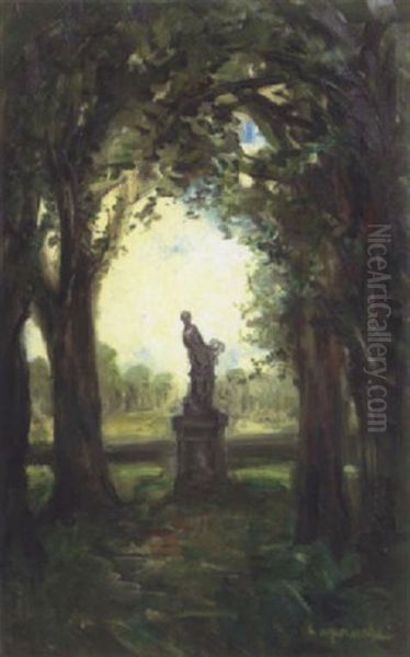 Vue Du Parc De Livry Sur Seine Oil Painting by Pierre Laprade