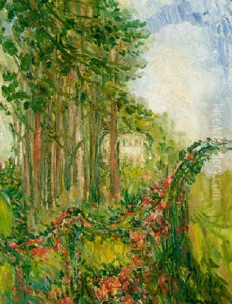 Le Jardin En Fleurs Oil Painting by Pierre Laprade