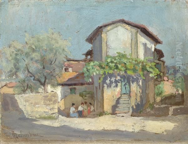 Vita Di Campagna Oil Painting by Adolfo Belimbau