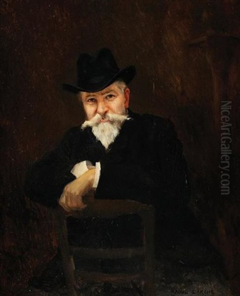 Portrait De Monsieur Larche Oil Painting by Francois-Raoul Larche