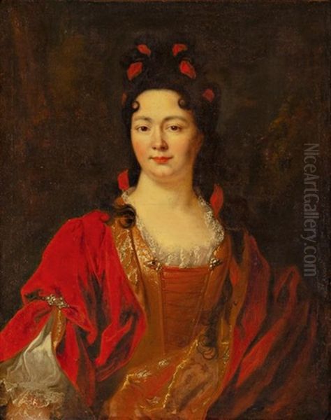 Retrato Femenino, Tradicionalmente Considerado De Madame Cheffezailles Des Perignes Oil Painting by Nicolas de Largilliere