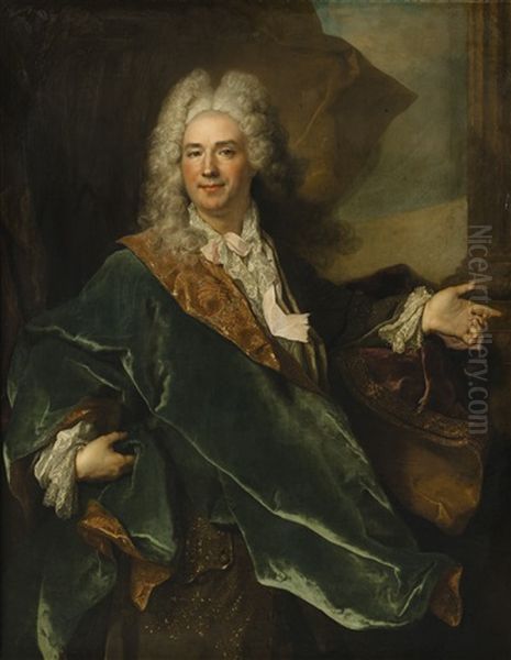 Presumed Portrait Of Jacques-francois De Chastenet, Marquis Of Puysegur (1656-1743) Oil Painting by Nicolas de Largilliere