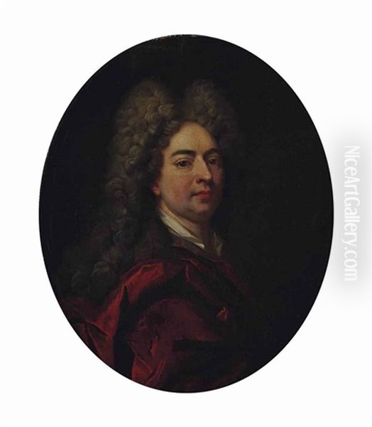 Portrait D'homme Oil Painting by Nicolas de Largilliere