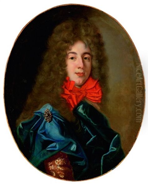 Portrait Eines Jungen Adeligen Oil Painting by Nicolas de Largilliere