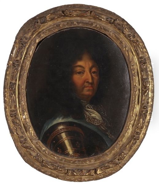 Bildnis Louis Xiv Oil Painting by Nicolas de Largilliere