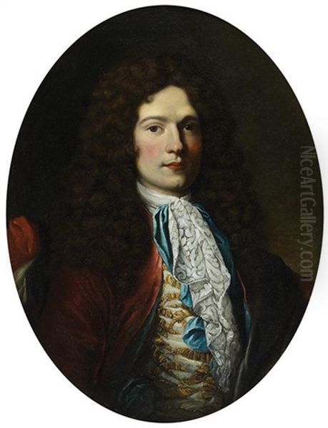 Portrait D'homme Oil Painting by Nicolas de Largilliere