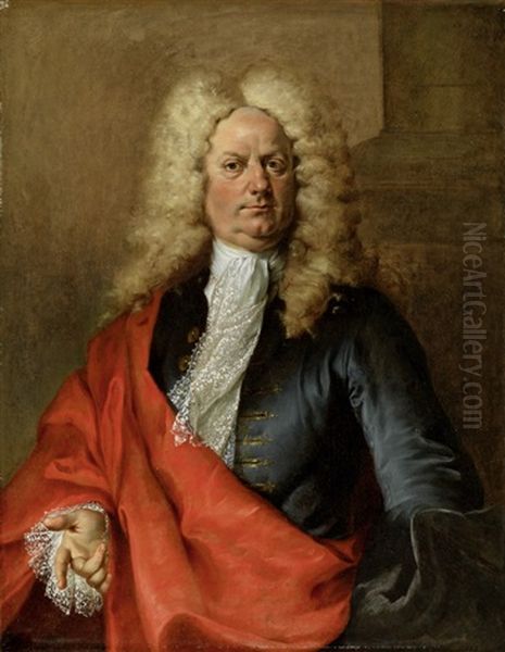 Portrait Eines Edelmannes Oil Painting by Nicolas de Largilliere