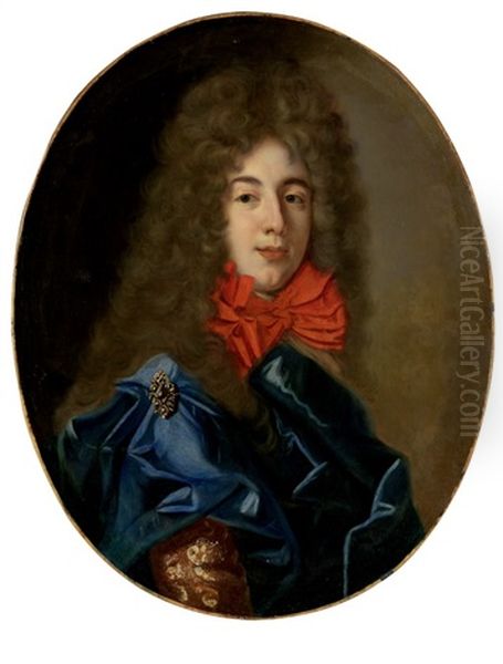 Portrait Eines Jungen Adeligen Oil Painting by Nicolas de Largilliere