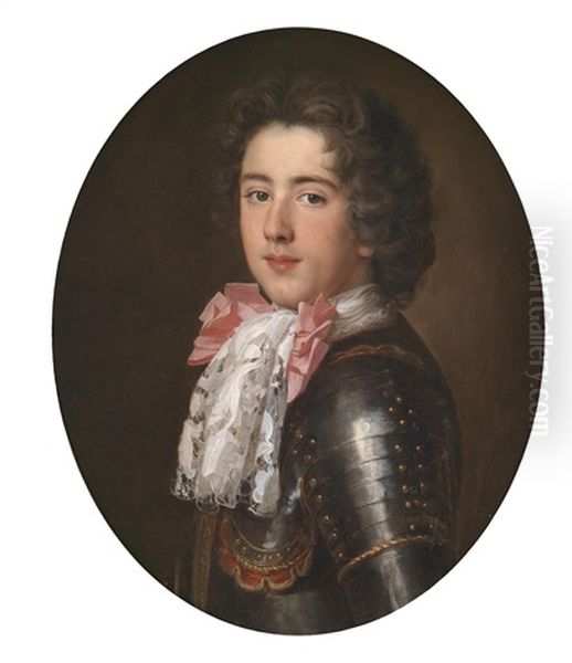 Bildnis Eines Jungen Aristokraten Oil Painting by Nicolas de Largilliere