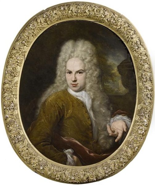 Portrait Eines Adligen Aus Dem Geschlecht Der Van Brienen Oil Painting by Nicolas de Largilliere