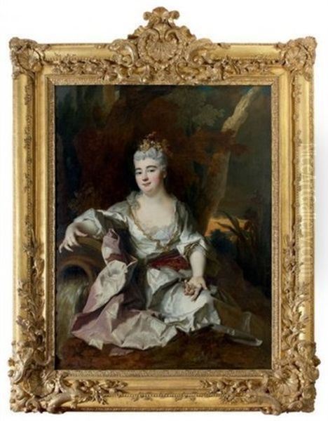 Portrait Presume De La Duchesse De Berry Oil Painting by Nicolas de Largilliere