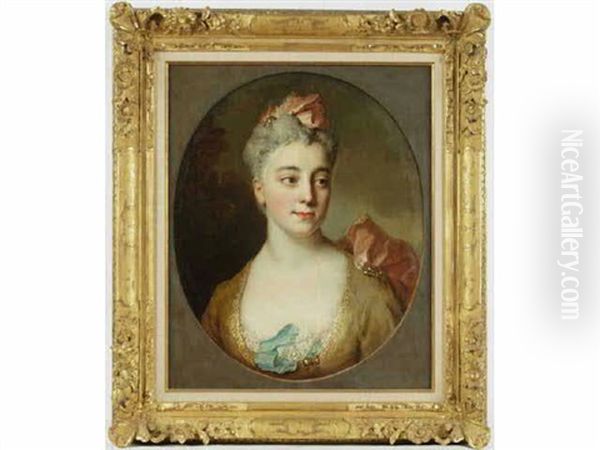 Portrait (madame De La Fosse?) Oil Painting by Nicolas de Largilliere