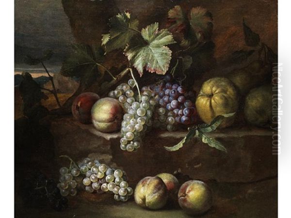 Fruchtestilleben Oil Painting by Nicolas de Largilliere