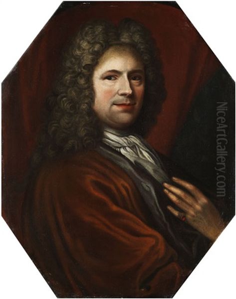 Herrenportrait Oil Painting by Nicolas de Largilliere