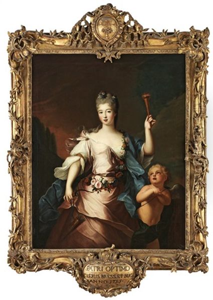 Allegoriskt Portratt Oil Painting by Nicolas de Largilliere