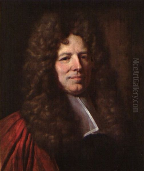 Portrait De Magistrat En Buste Oil Painting by Nicolas de Largilliere