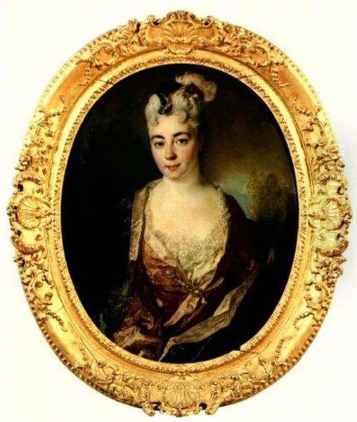 Portrait De Femme Oil Painting by Nicolas de Largilliere