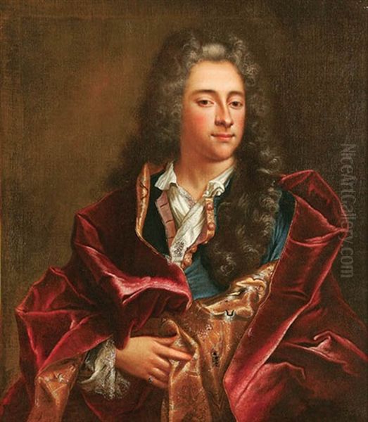 Portrait Of A Noble Oil Painting by Nicolas de Largilliere