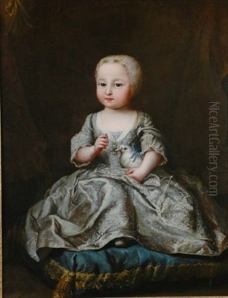 Une Jeune Princesse De La Maison De France Oil Painting by Nicolas de Largilliere