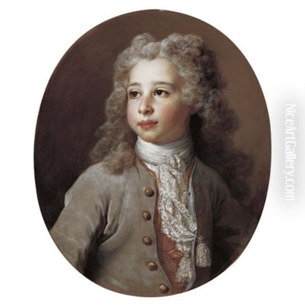 Portrait Of Francois-emmanuel Pommyer (1713-1784) Oil Painting by Nicolas de Largilliere