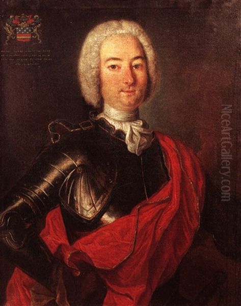 Portrait De Pierre Ignace De Ligny, Ne En 1703 Oil Painting by Nicolas de Largilliere