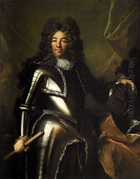 Portrait Of Duke Joachim Friedrich Of Schleswig-holstein-sonderburg-plon Oil Painting by Nicolas de Largilliere