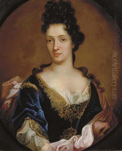 Portrait Of A Lady Oil Painting by Nicolas de Largilliere