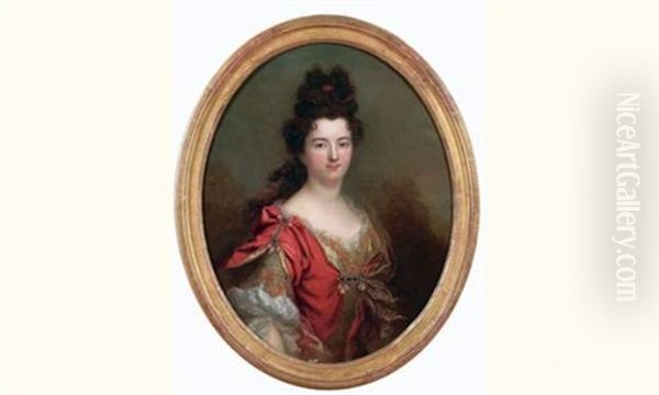 Portrait De La Duchesse Du Maine (?) Oil Painting by Nicolas de Largilliere