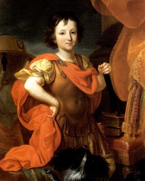 Portrait De Philippe D'orleans, Duc De Chartres Oil Painting by Nicolas de Largilliere