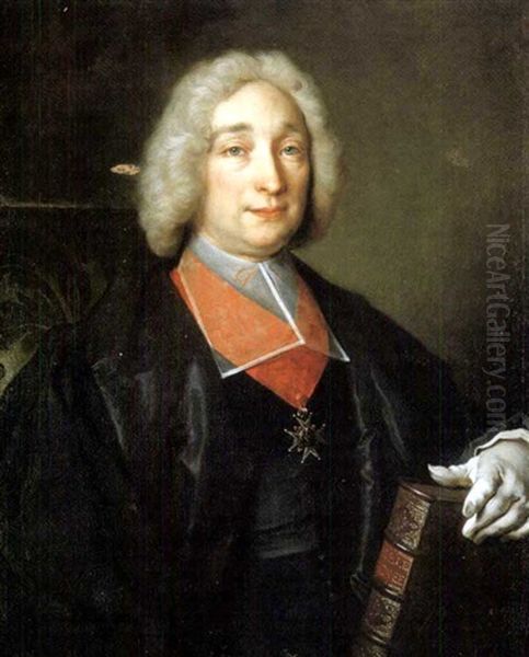 Portrait De Monseigneur De Vienne (?) Oil Painting by Nicolas de Largilliere