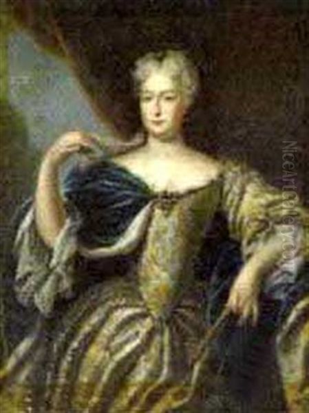 Portrait Of A Lady Oil Painting by Nicolas de Largilliere