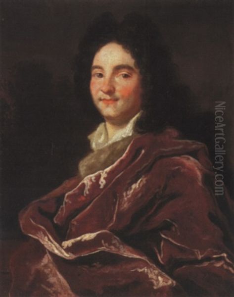 Portrait De Pierre Grassin Oil Painting by Nicolas de Largilliere