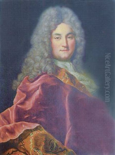 Portrait D'homme Oil Painting by Nicolas de Largilliere