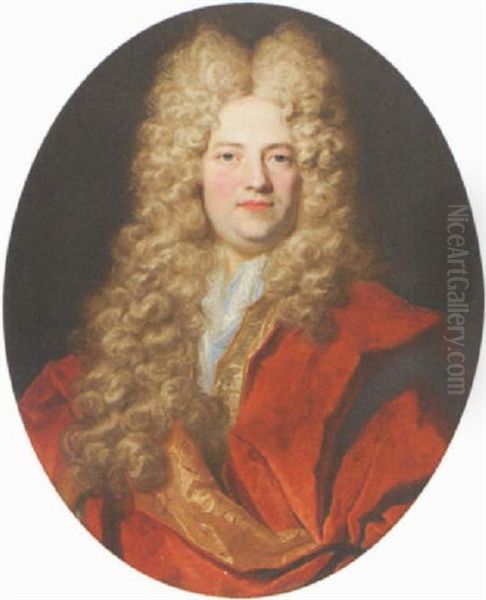 Portrait D'homme Oil Painting by Nicolas de Largilliere