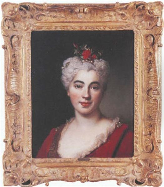 Portrait De Madame Houze De La Boullaye, Fille De L'artiste Oil Painting by Nicolas de Largilliere