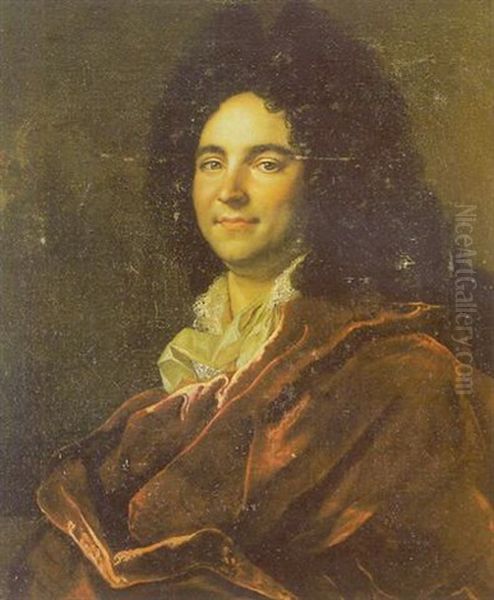 Portrait De Pierre Grassin Oil Painting by Nicolas de Largilliere