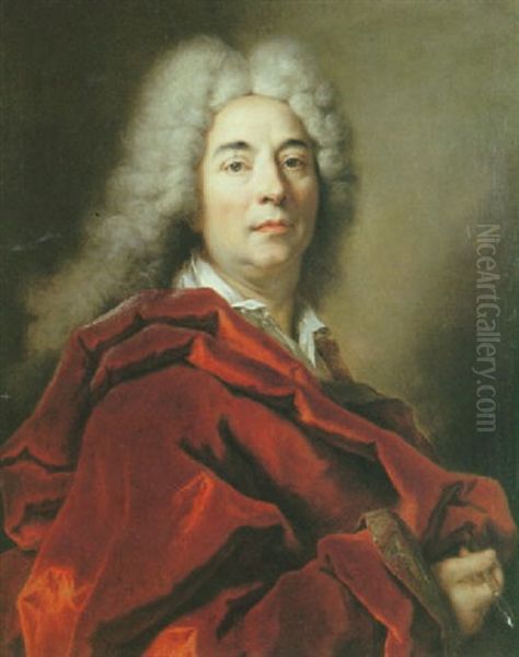 Portrait De Nicolas De Largillierre Oil Painting by Nicolas de Largilliere