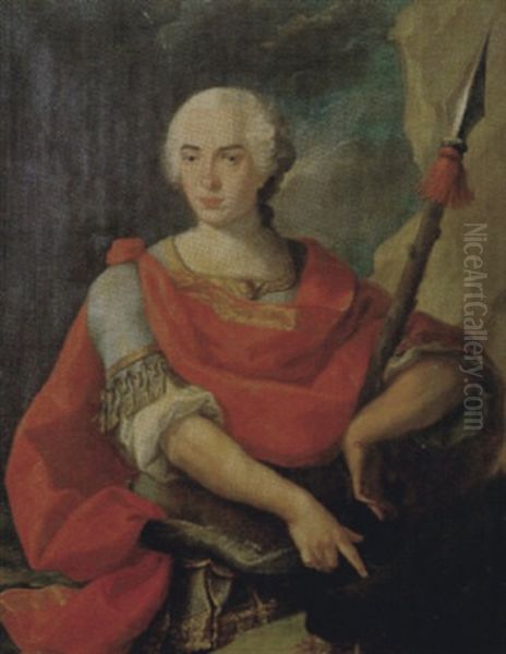 Portrait Of Le Duc D'orleans Oil Painting by Nicolas de Largilliere