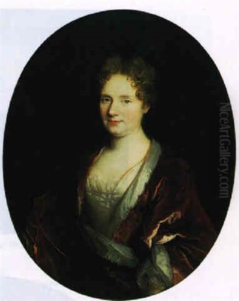 Portrait Of A Lady Oil Painting by Nicolas de Largilliere